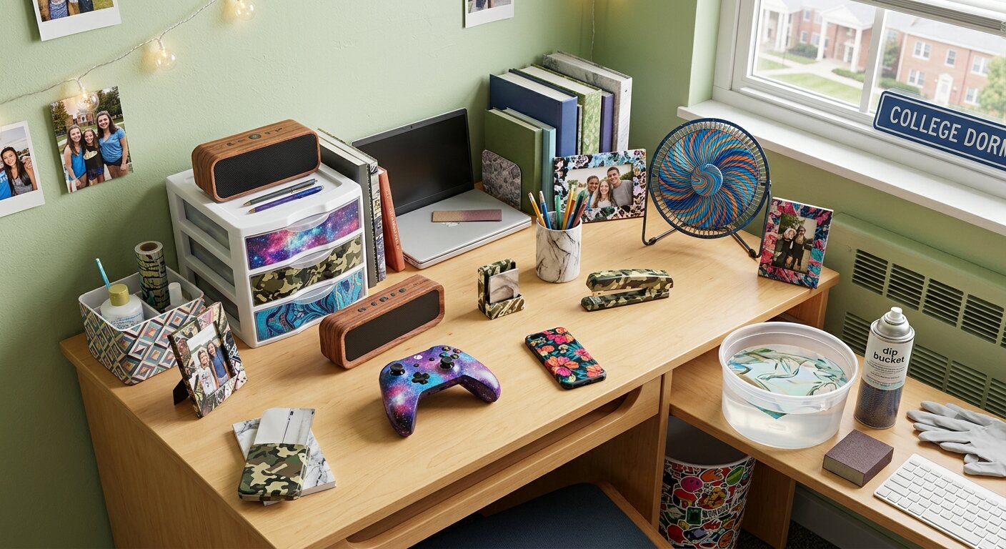 Level Up Your Dorm Room: Creative DIY Decorating With Hydrographics